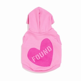 Big Full Heart Dog Hoodie Candy Pink/Magenta