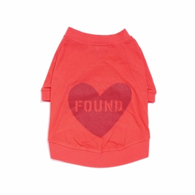 Big Full Heart Dog Tee Coral Orange/Brick