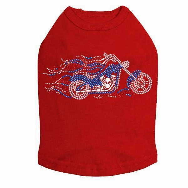 Biker USA Rhinestone Dog Tank