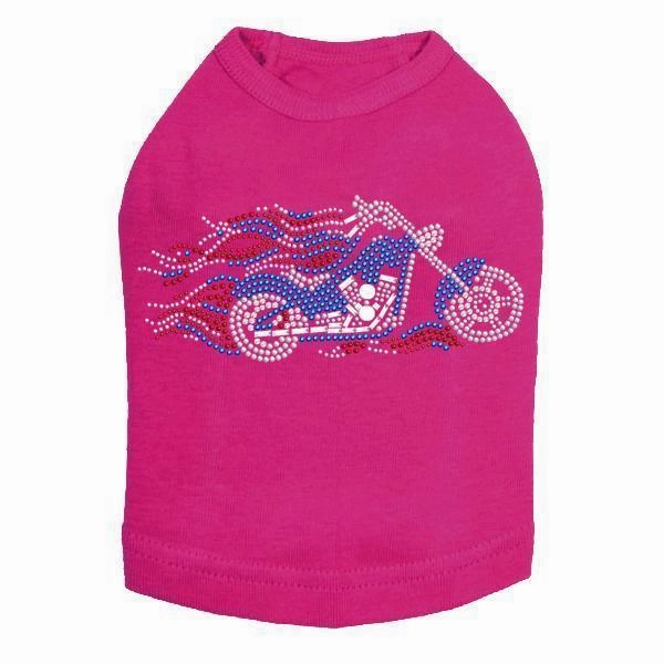 Biker USA Rhinestone Dog Tank