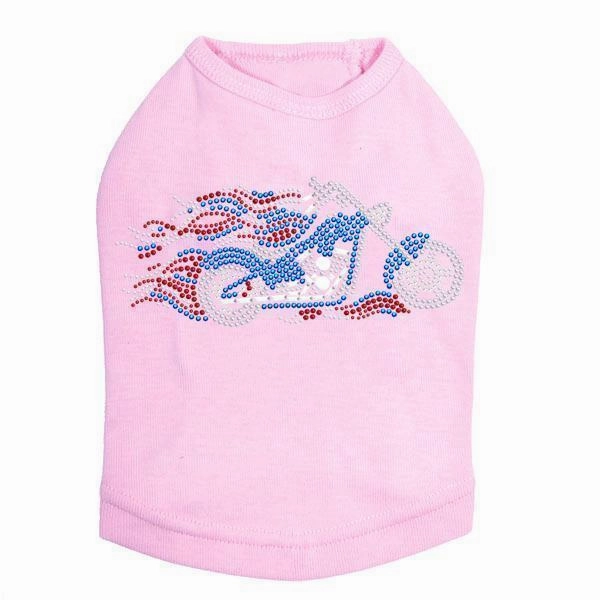Biker USA Rhinestone Dog Tank