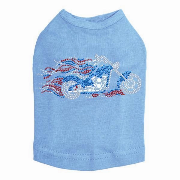 Biker USA Rhinestone Dog Tank