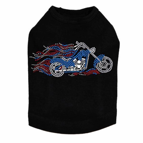 Biker USA Rhinestone Dog Tank