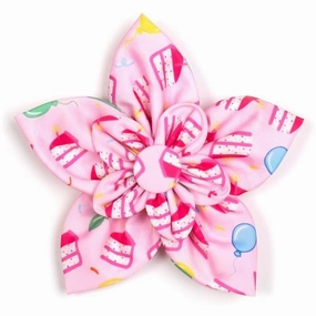 Birthday Girl Dog Collar Flower