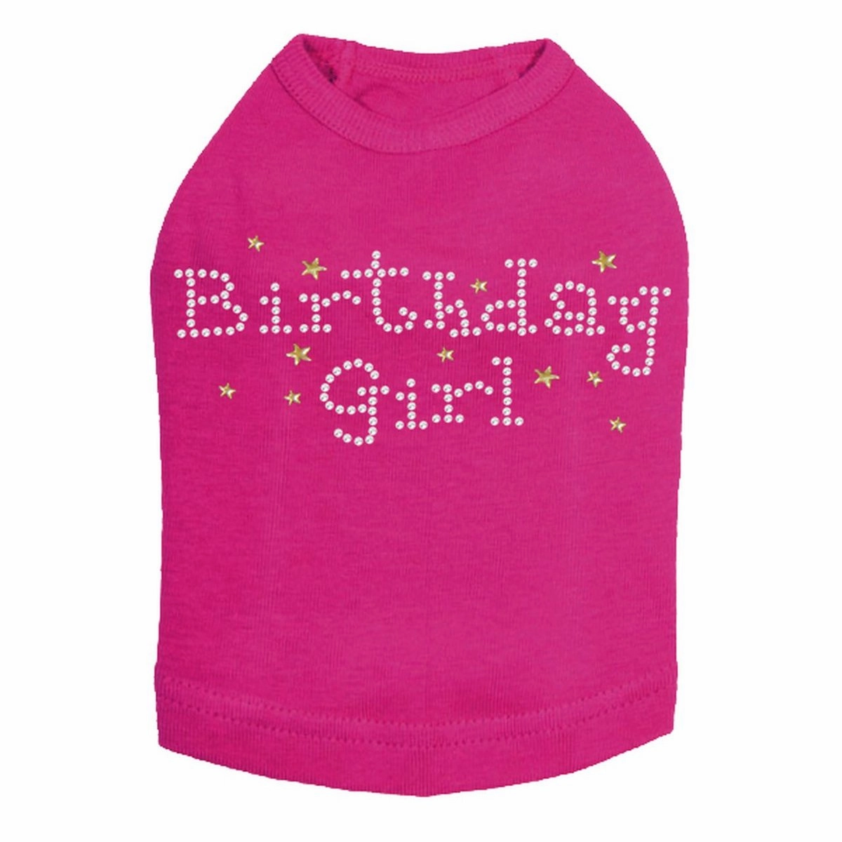 Birthday Girl With Stars Rhinestone Dog Tank