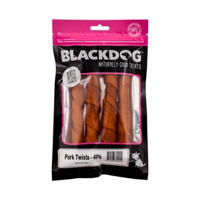 Black Dog Pork Twists Dog Treat