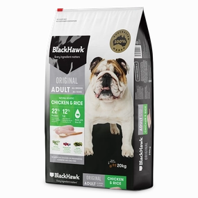Black Hawk - Chicken & Rice Adult Dog Dry Food (20kg)