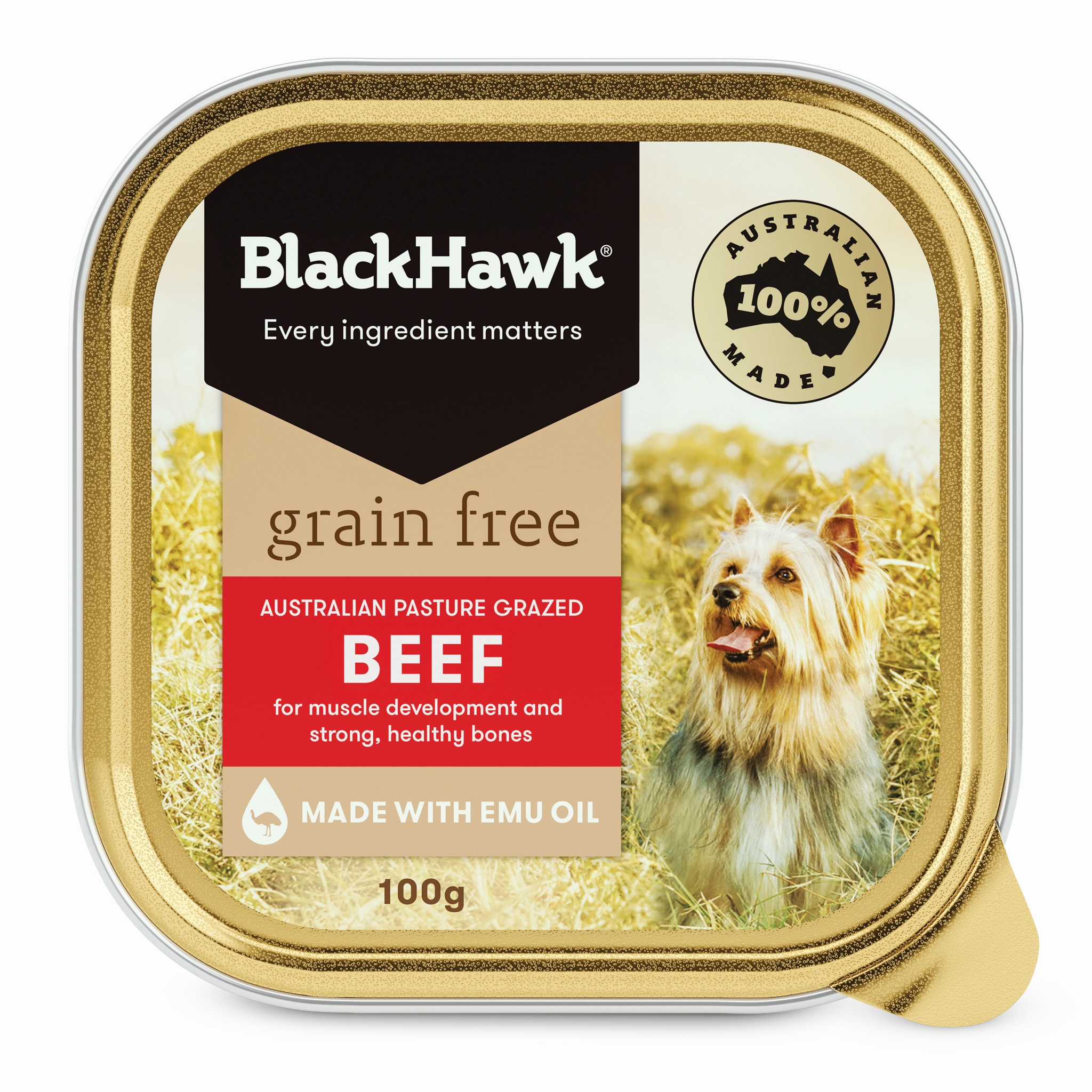 Black Hawk - Grain Free Beef Dog Wet Food (100g)
