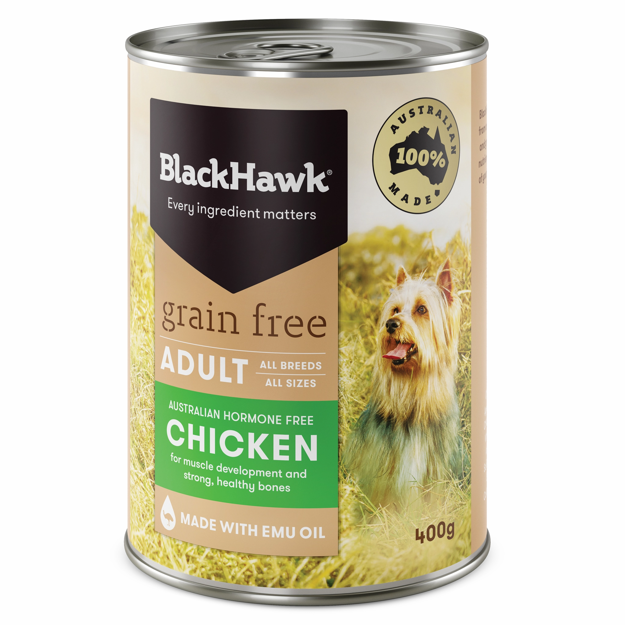 Black Hawk - Grain Free Chicken Dog Wet Food (400g)