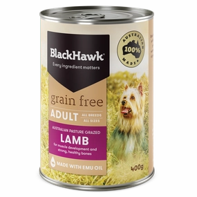 Black Hawk - Grain Free Lamb Dog Wet Food (400g)