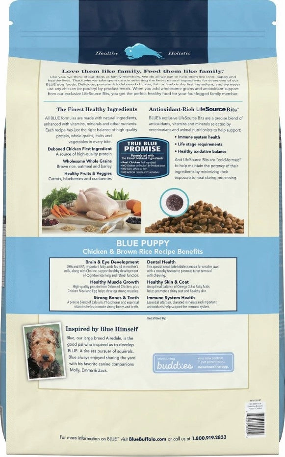 Blue Buffalo Life Protection Natural Chicken & Brown Rice Recipe Puppy Dry Dog Food