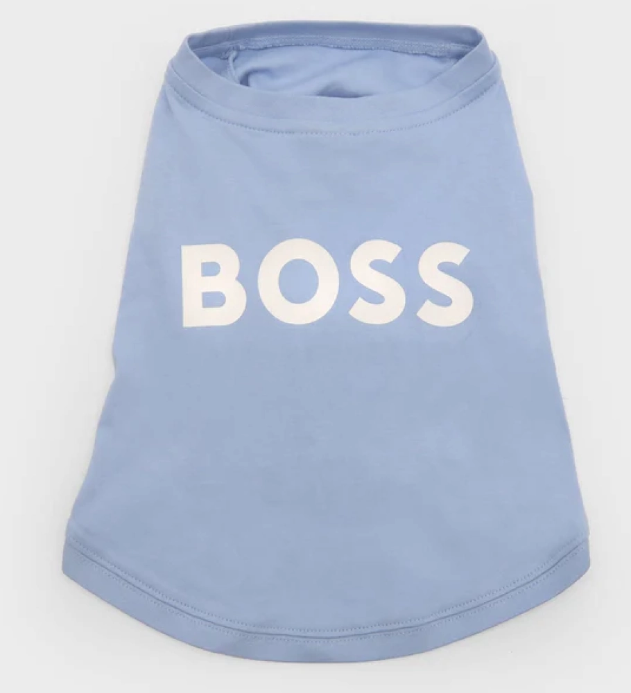 Boss Graphic Tshirt for Dogs (Bel Air Blue)