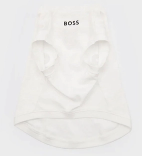 Boss Graphic Tshirt for Dogs (Bright White)