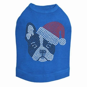 Boston Terrier Santa Rhinestone Dog Tank