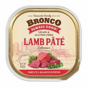 Bronco Dog Lamb Pate 100g