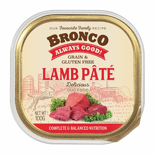 Bronco Dog Lamb Pate 100g