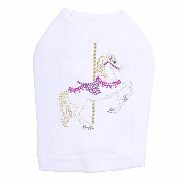 Carousel Rhinestone Dog Tank