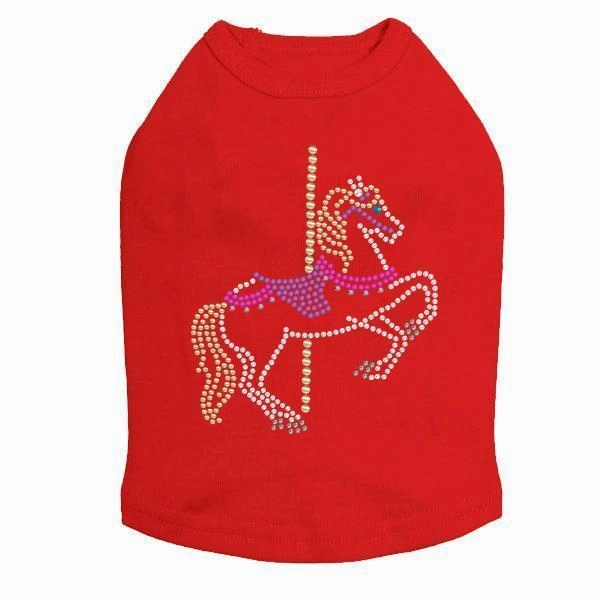 Carousel Rhinestone Dog Tank
