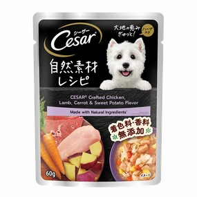 Cesar Crafted Chicken, Lamb, Carrot & Sweet Potato 60g