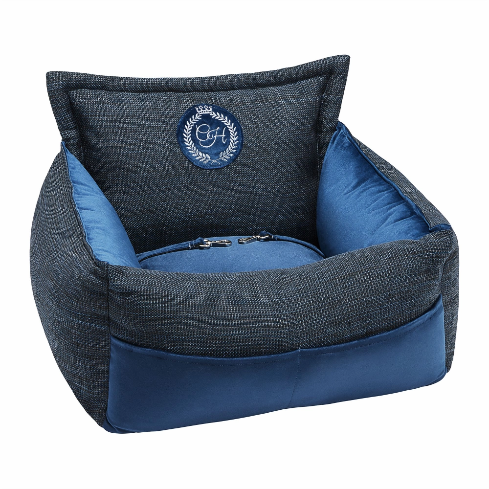 Chloe's Home Car Bed Lisbon for Dogs and Cats (Blue)