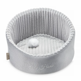 Chloe's Home Neapol Bed for Dogs and Cats (Grey)