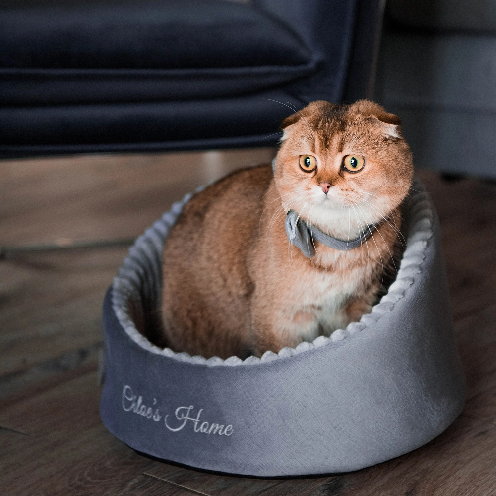 Chloe's Home Neapol Bed for Dogs and Cats (Grey)