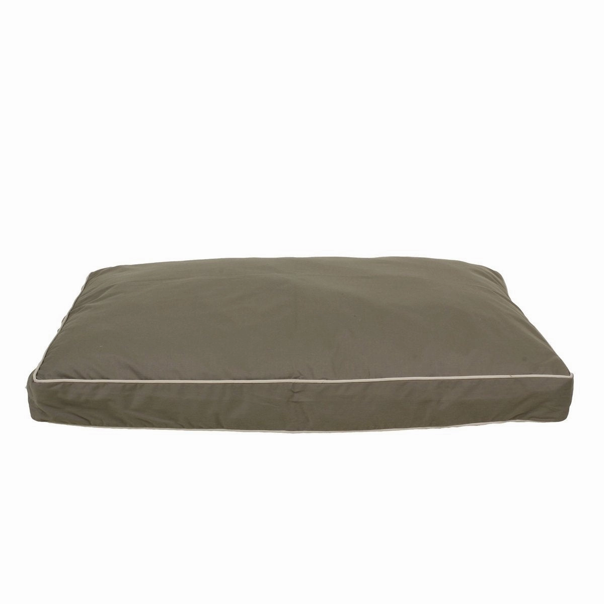 Classic Canvas Personalized Rectangle Dog Bed Sage/Khaki