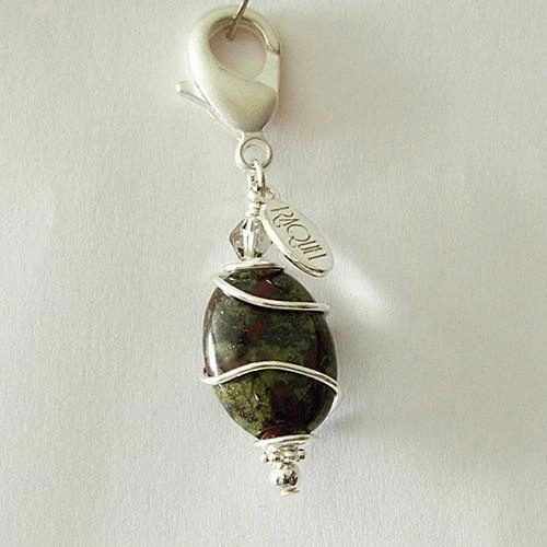 Clear Quartz Healing Dog Collar Charm Pawmulet