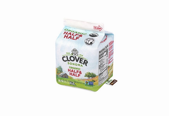 Clover Sonoma x P.L.A.Y. Squeaky Plush Dog toys, Canine Carton Toy