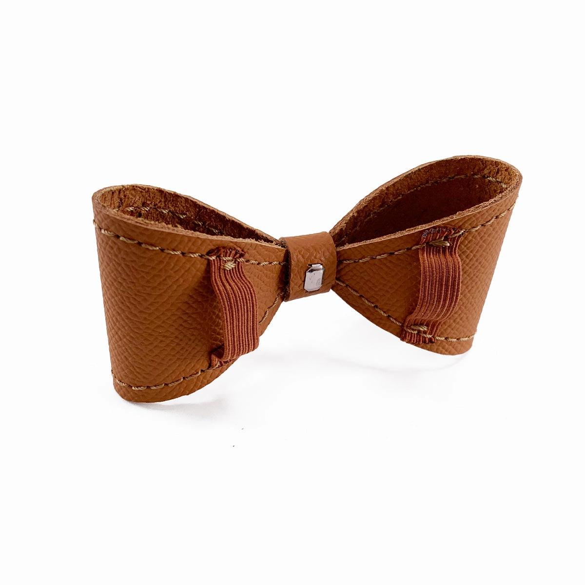 Colima Leather Hazelnut Alex Dog Bow Tie Slider
