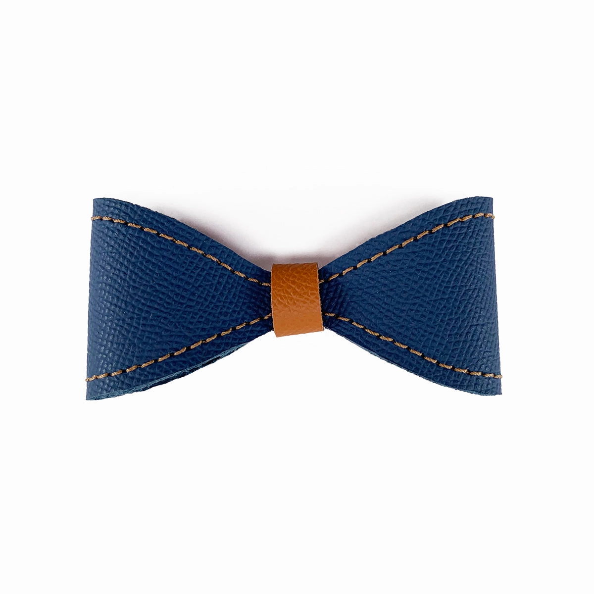 Colima Leather Orion Blue/Hazelnut Alex Dog Bow Tie Slider
