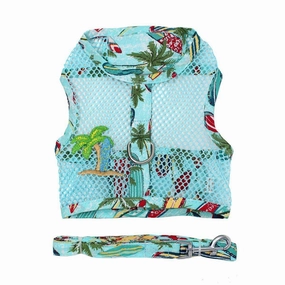 Cool Mesh Dog Harness And Leash Surfboards And Palms