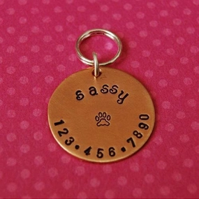 Copper Super Sturdy Dog ID Tag