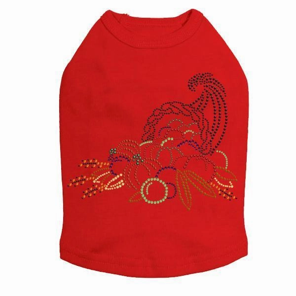 Cornucopia Rhinestone Dog Tank