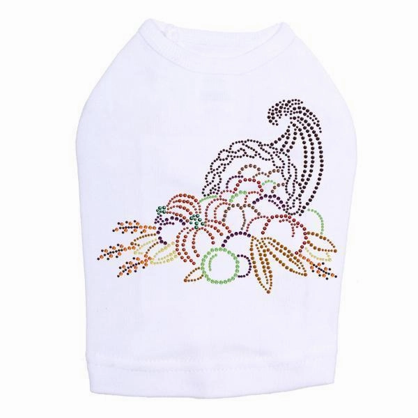 Cornucopia Rhinestone Dog Tank