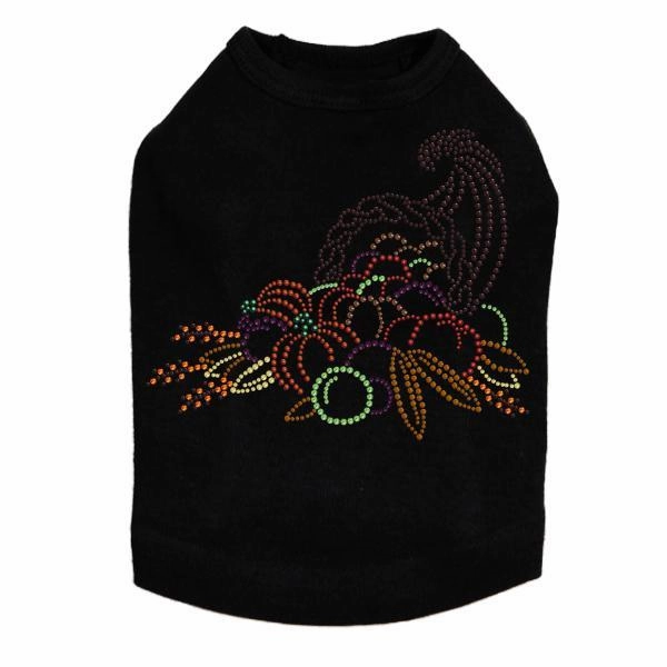Cornucopia Rhinestone Dog Tank