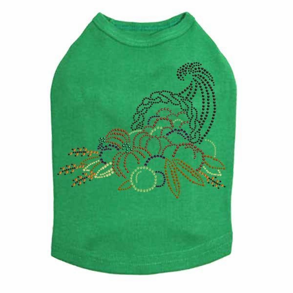 Cornucopia Rhinestone Dog Tank
