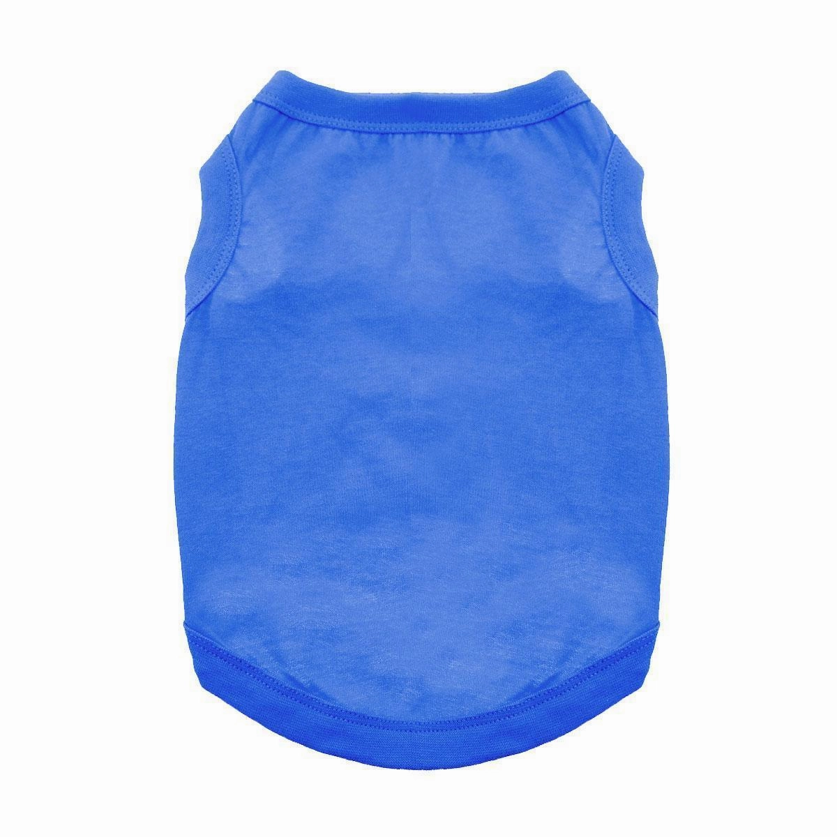 Cotton Dog Tank Nautical Blue