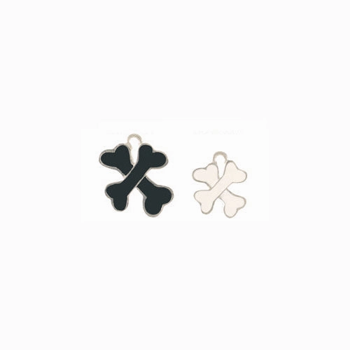 Crossbone Enamel Dog ID Tag