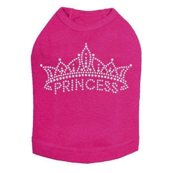 Crown Princess Rhinestone Dog Tank