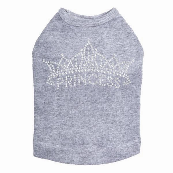 Crown Princess Rhinestone Dog Tank