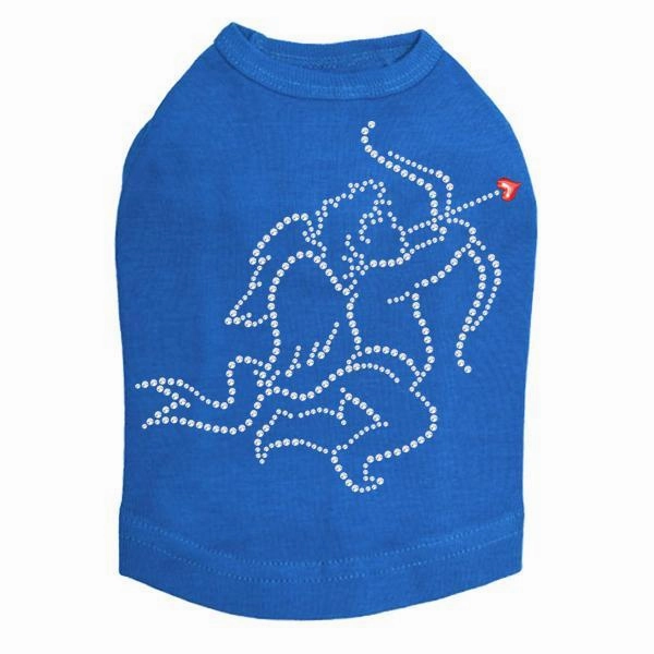 Cupid #2 Rhinestone Dog Tank
