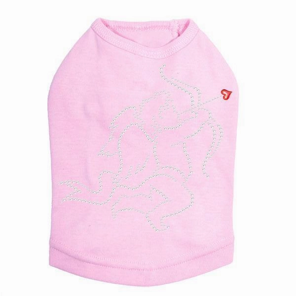 Cupid #2 Rhinestone Dog Tank
