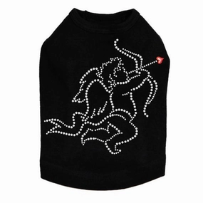 Cupid #2 Rhinestone Dog Tank