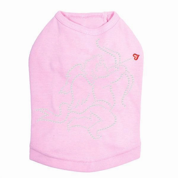 Cupid #2 Rhinestone Dog Tank