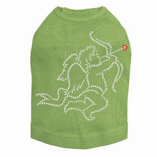 Cupid #2 Rhinestone Dog Tank