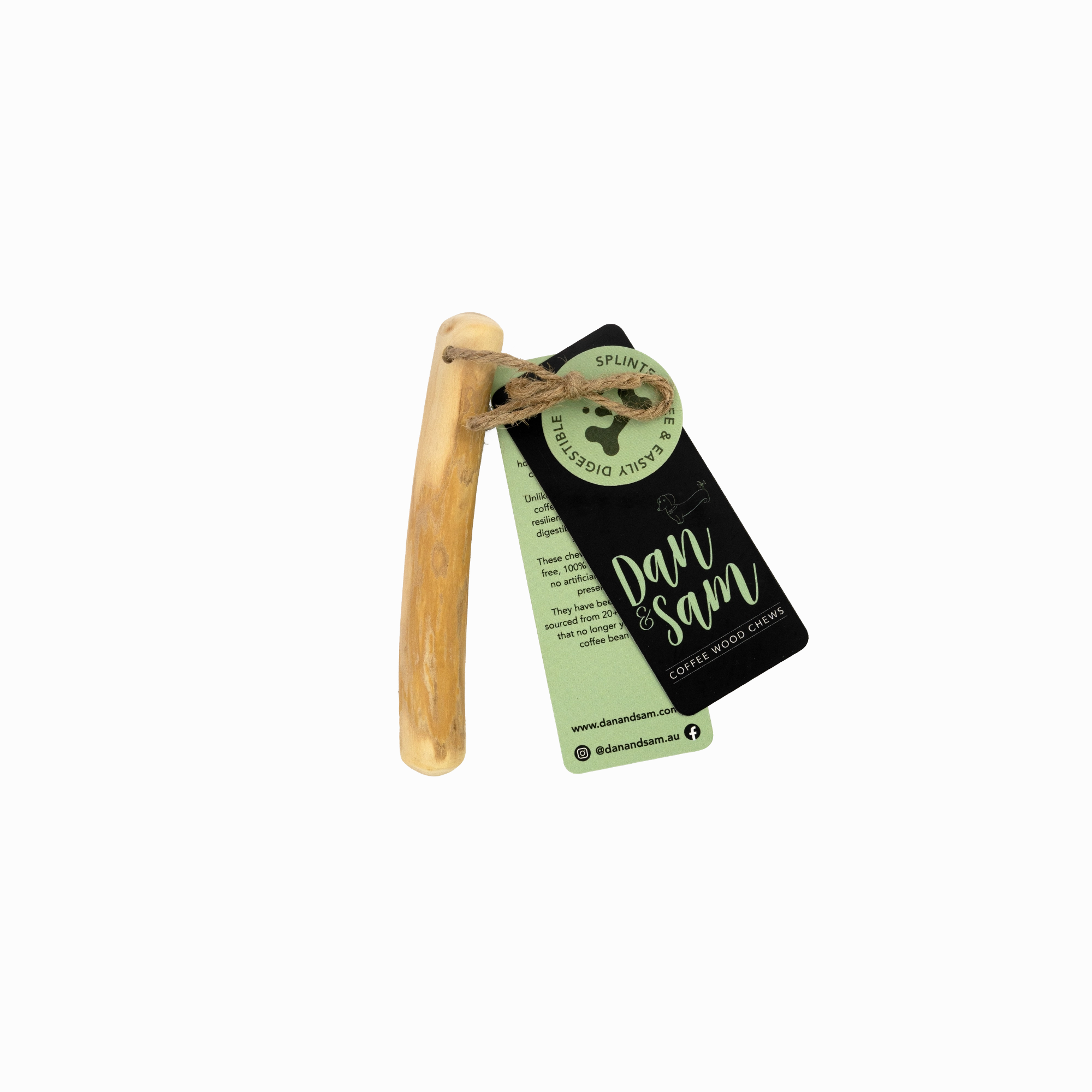 Dan & Sam - Natural Coffee Wood Chew (X-Small)