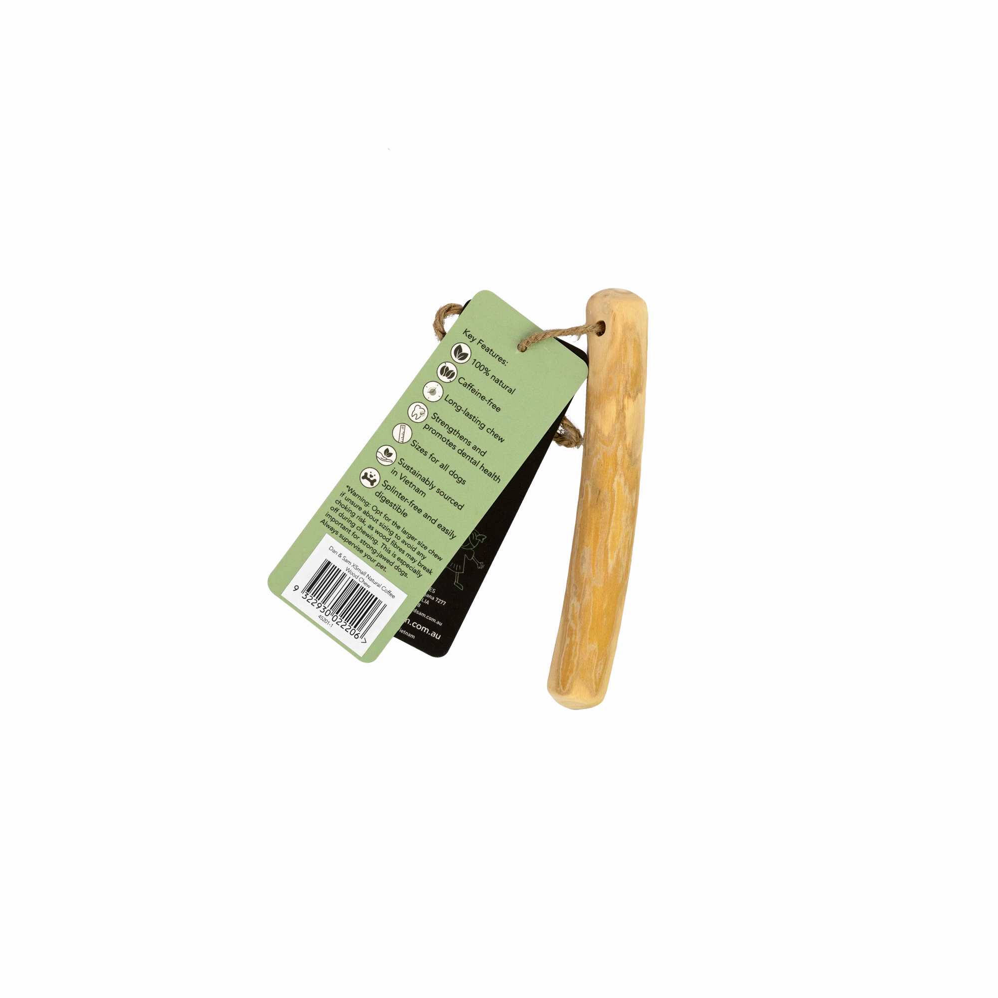 Dan & Sam - Natural Coffee Wood Chew (X-Small)