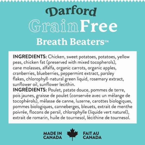 Darford Grain Free Breath Beaters Oven-Baked Dog Treats