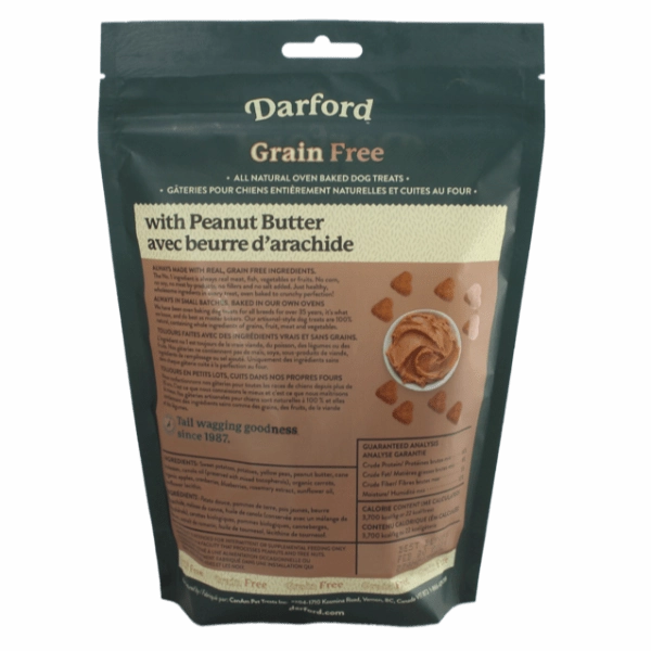 Darford Grain Free Peanut Butter Recipe Oven-Baked Dog Treats
